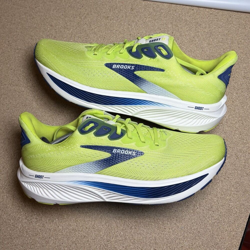 Brooks Ghost 17 Men’s Size 11 Green Running Shoes Athletic Sneakers Comfort